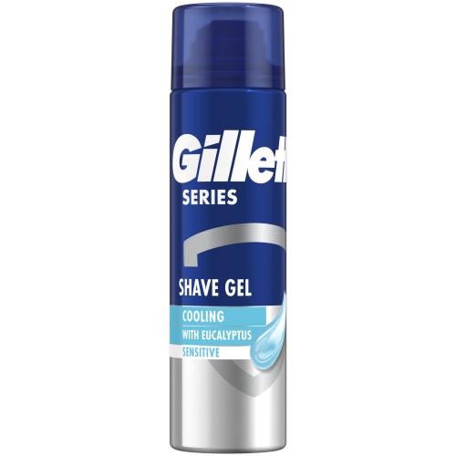 Gillette Series Cooling Sensitive Gel Ξυρίσματος με Ευκάλυπτο για Ευαίσθητες Επιδερμίδες Κατά των Ερεθισμών 200ml